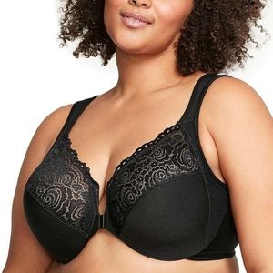 Glamorise Women's Full Figure Wonderwire Front Close Bra  NWT 44C